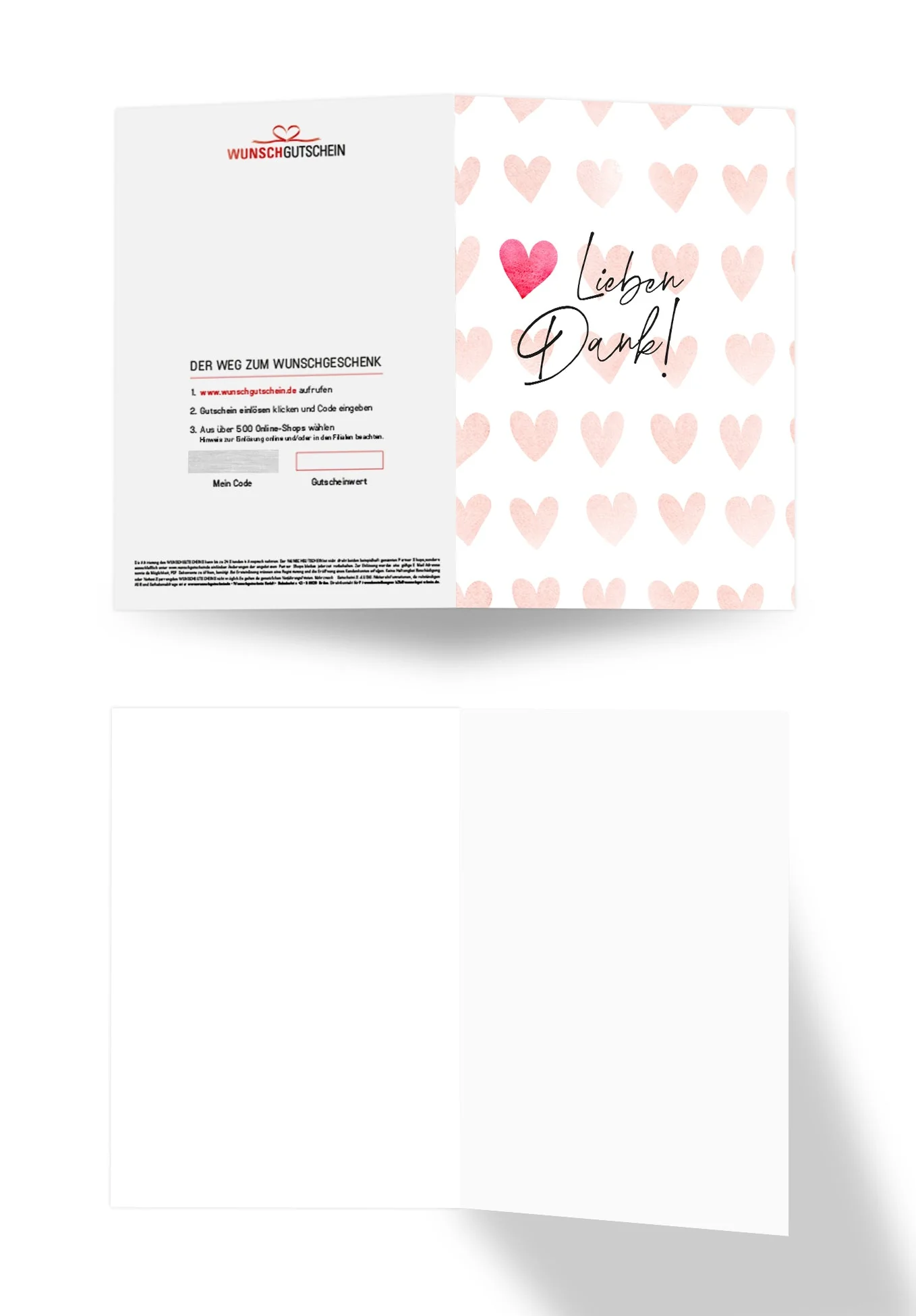 Lieben Dank - Herzen Aquarell PDF - Image 2