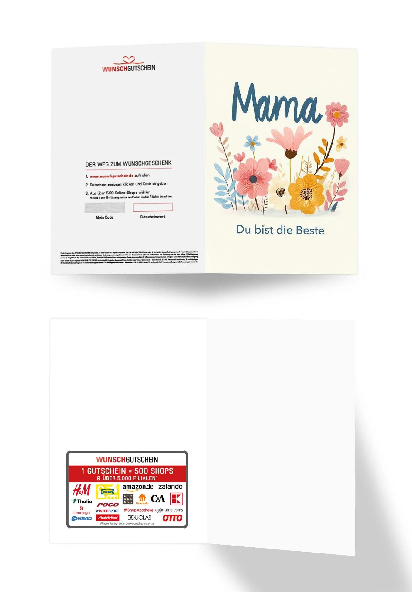 Mama du bist die Beste - Blumen Bunt - Image 3