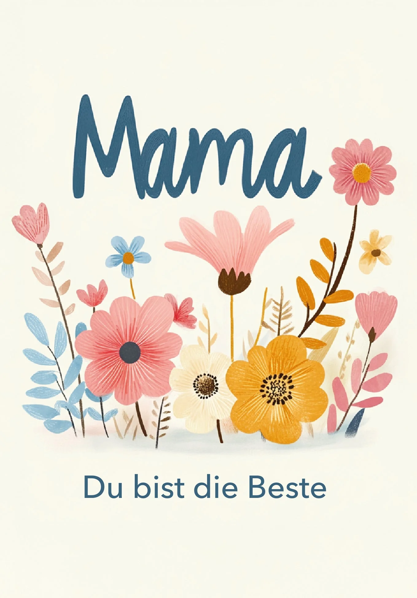 Mama du bist die Beste - Blumen Bunt PDF - Image 2