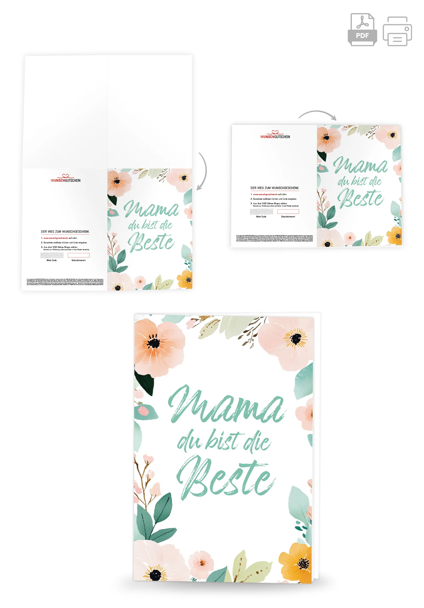 Mama du bist die Beste - Blumenrahmen - Image 4