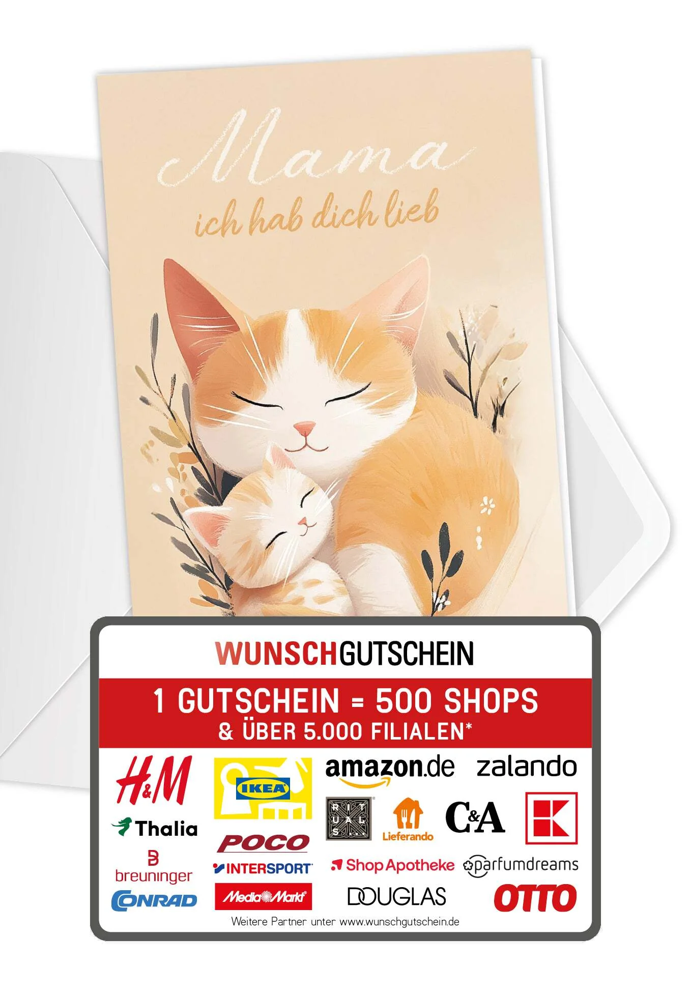 Mama hab dich lieb - Katzen Orange