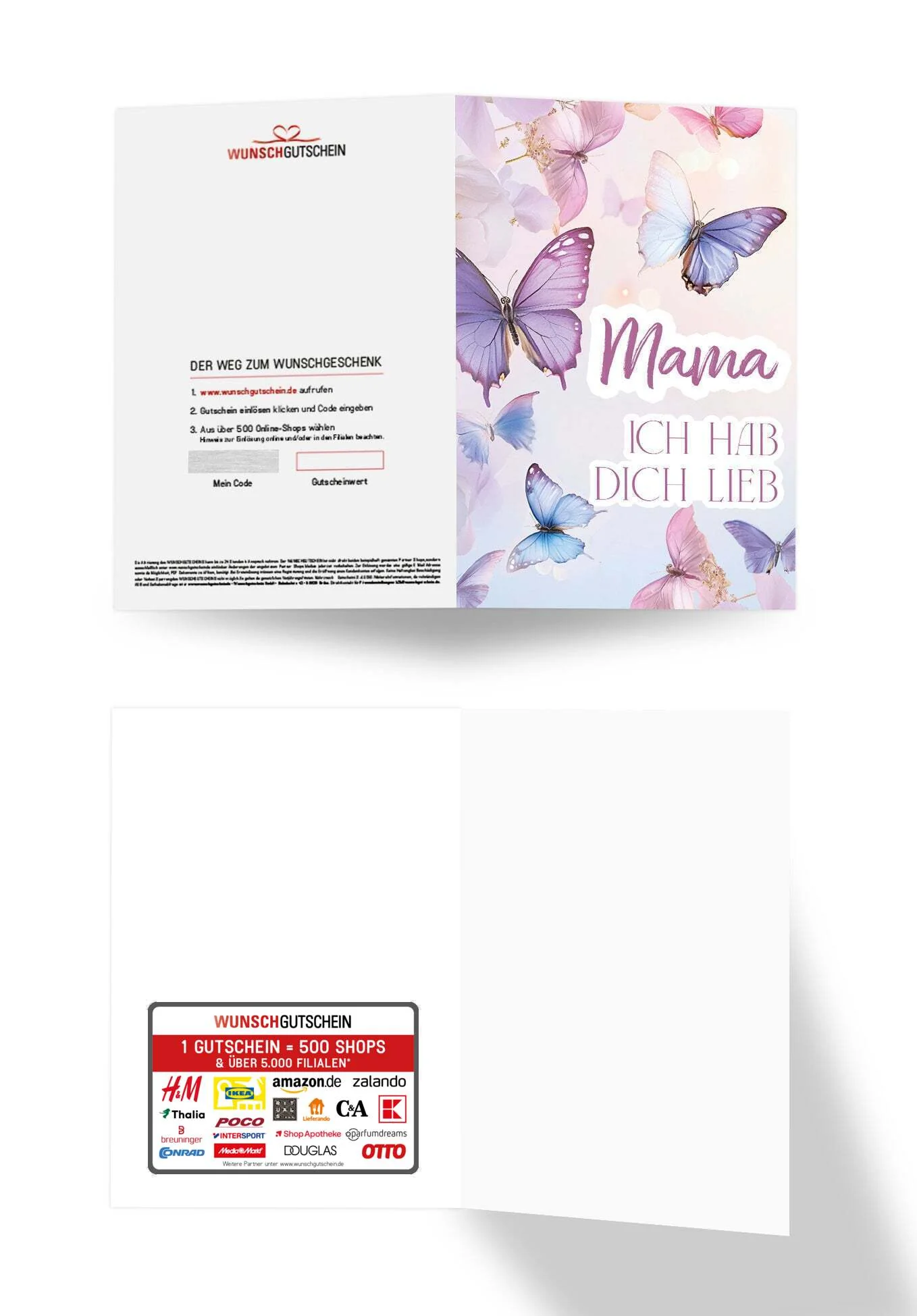 Mama hab dich lieb - Schmetterlinge Lila PDF - Image 3