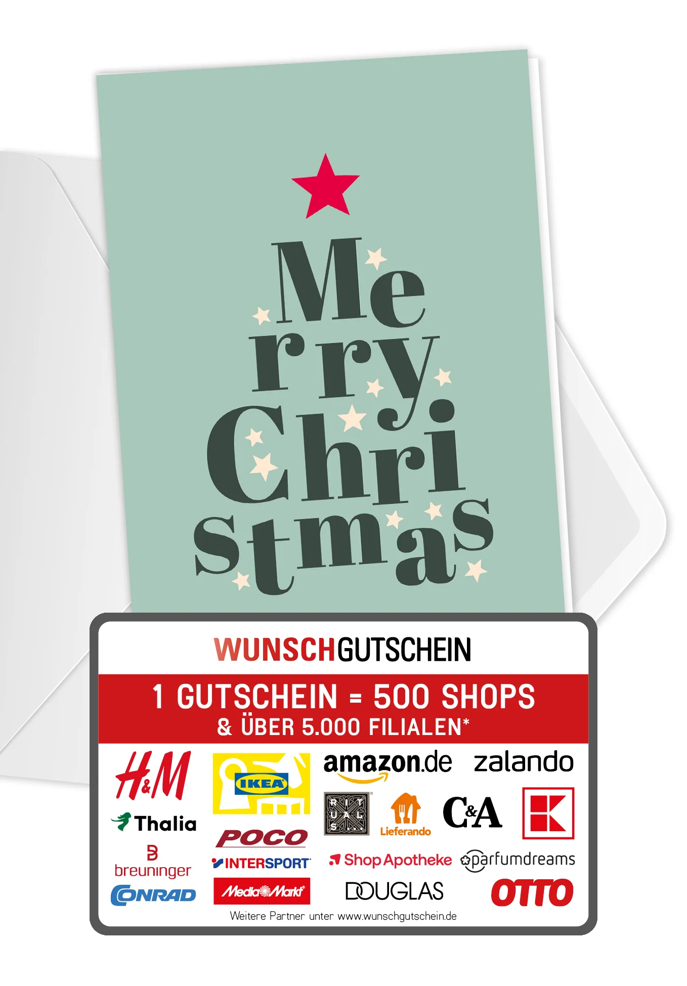 Merry Christmas - Buchstaben Tannenbaum PDF