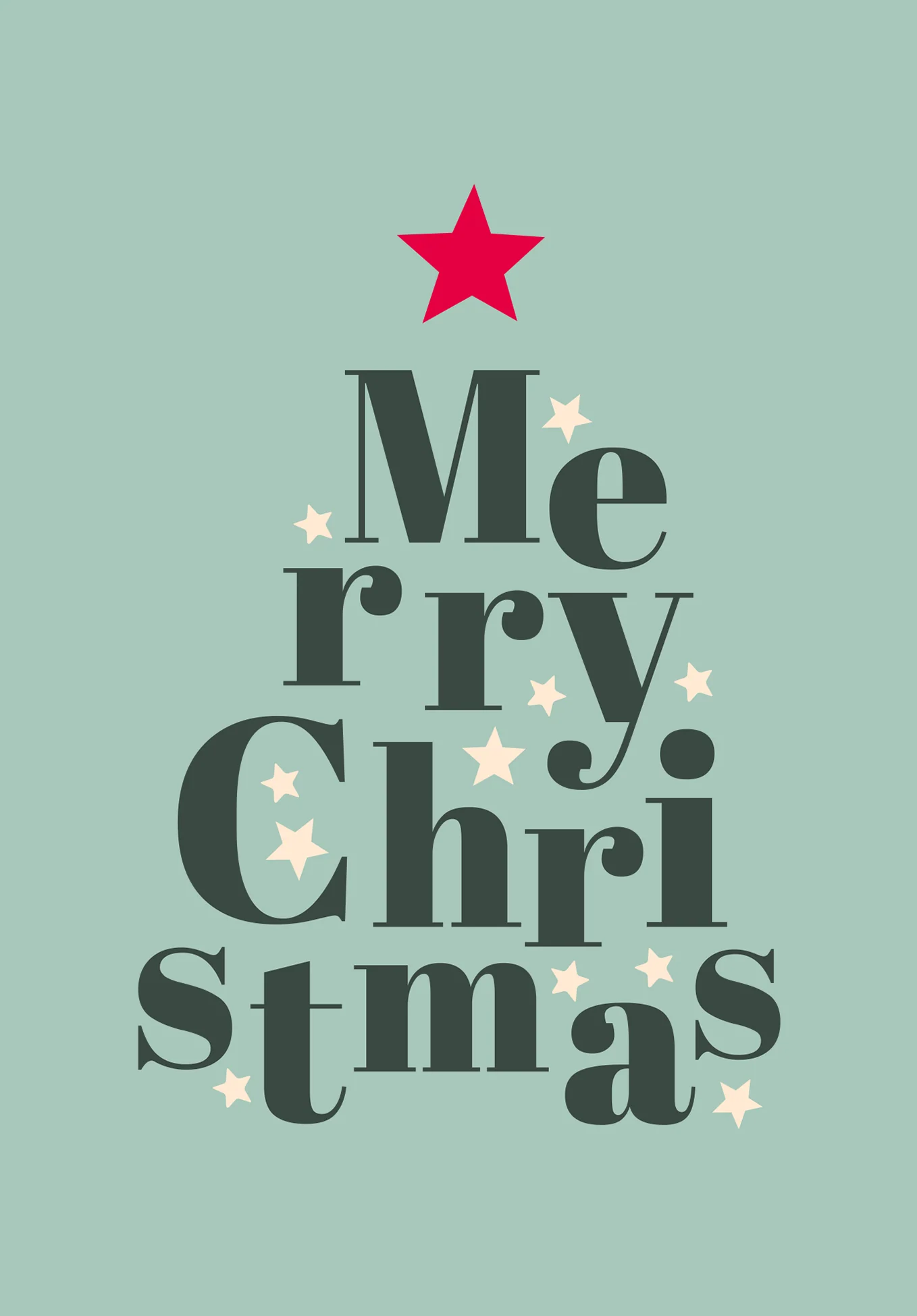Merry Christmas - Buchstaben Tannenbaum PDF - Image 2