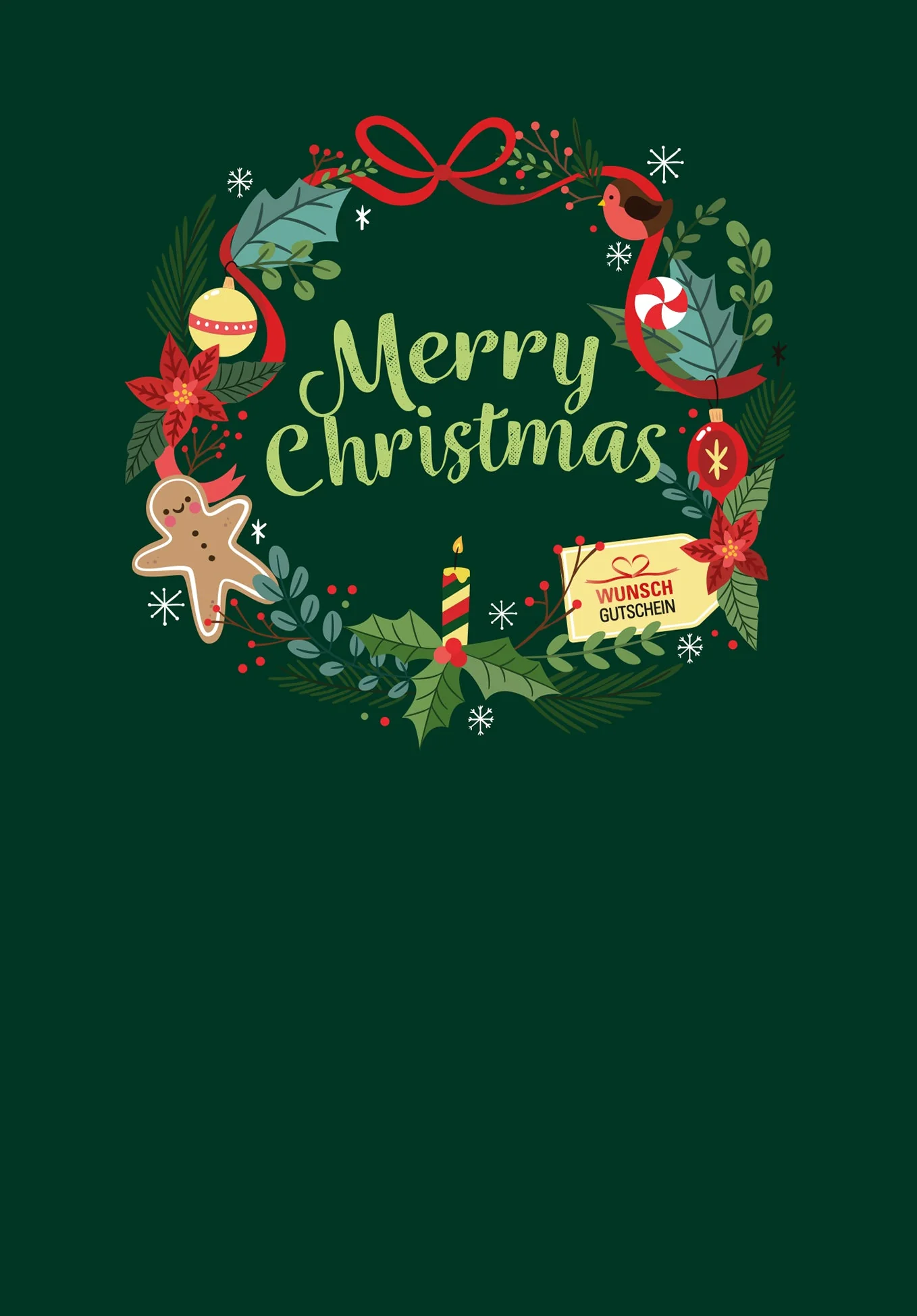 Merry Christmas - Kranz Grün PDF - Image 2