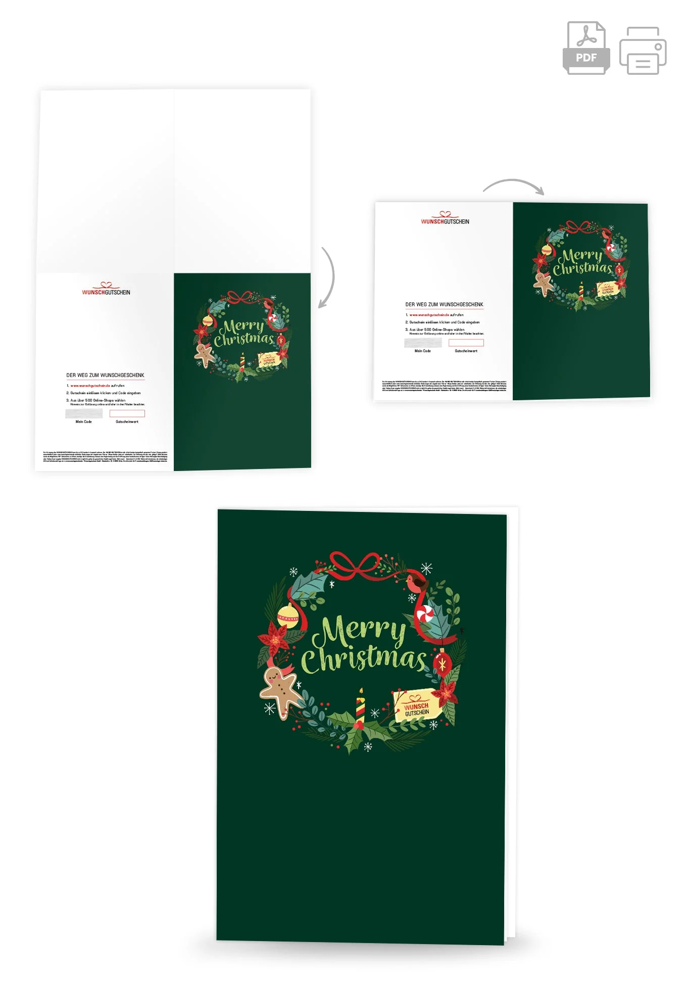 Merry Christmas - Kranz Grün PDF - Image 4