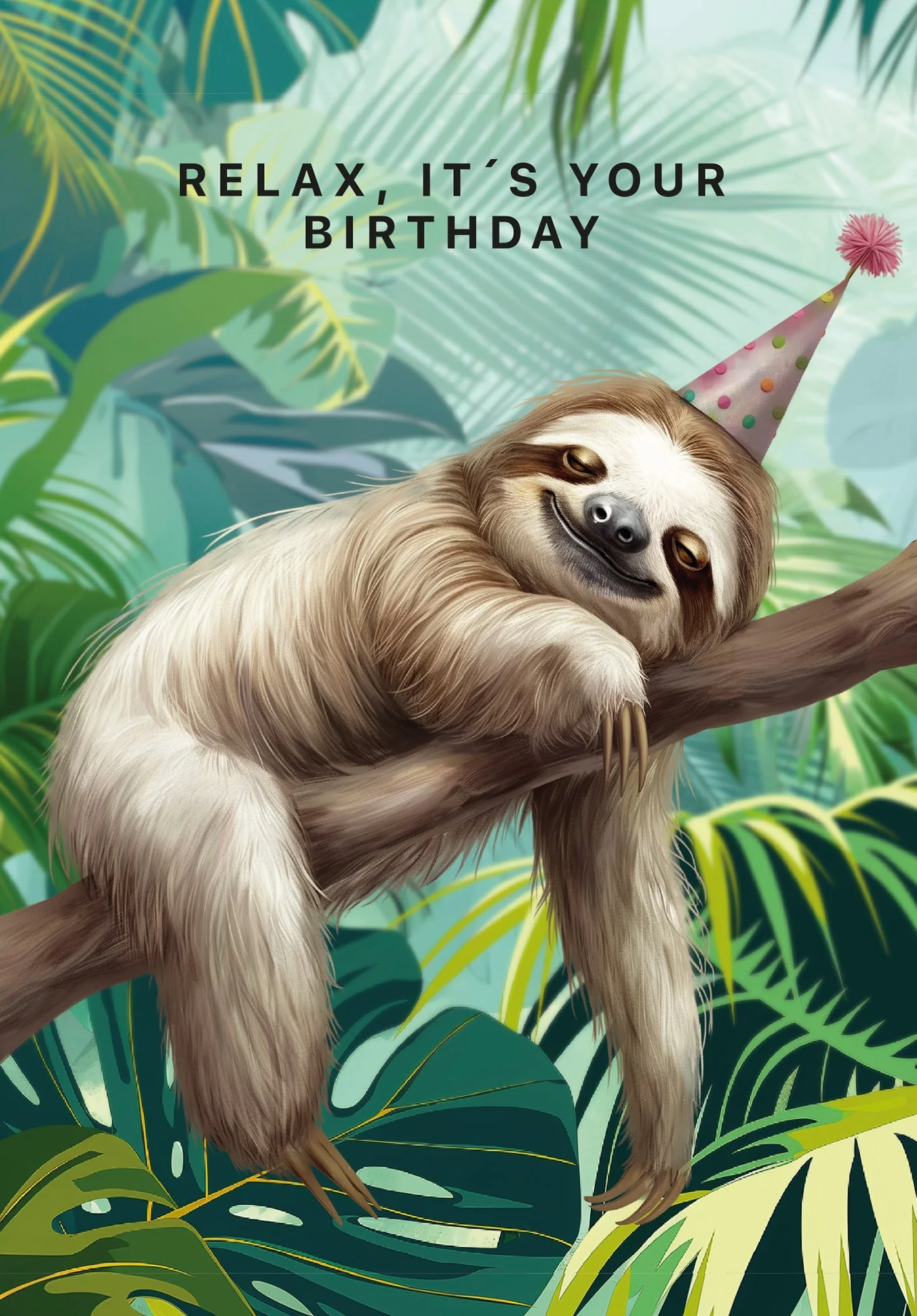 Relax Birthday - Faultier PDF - Image 2