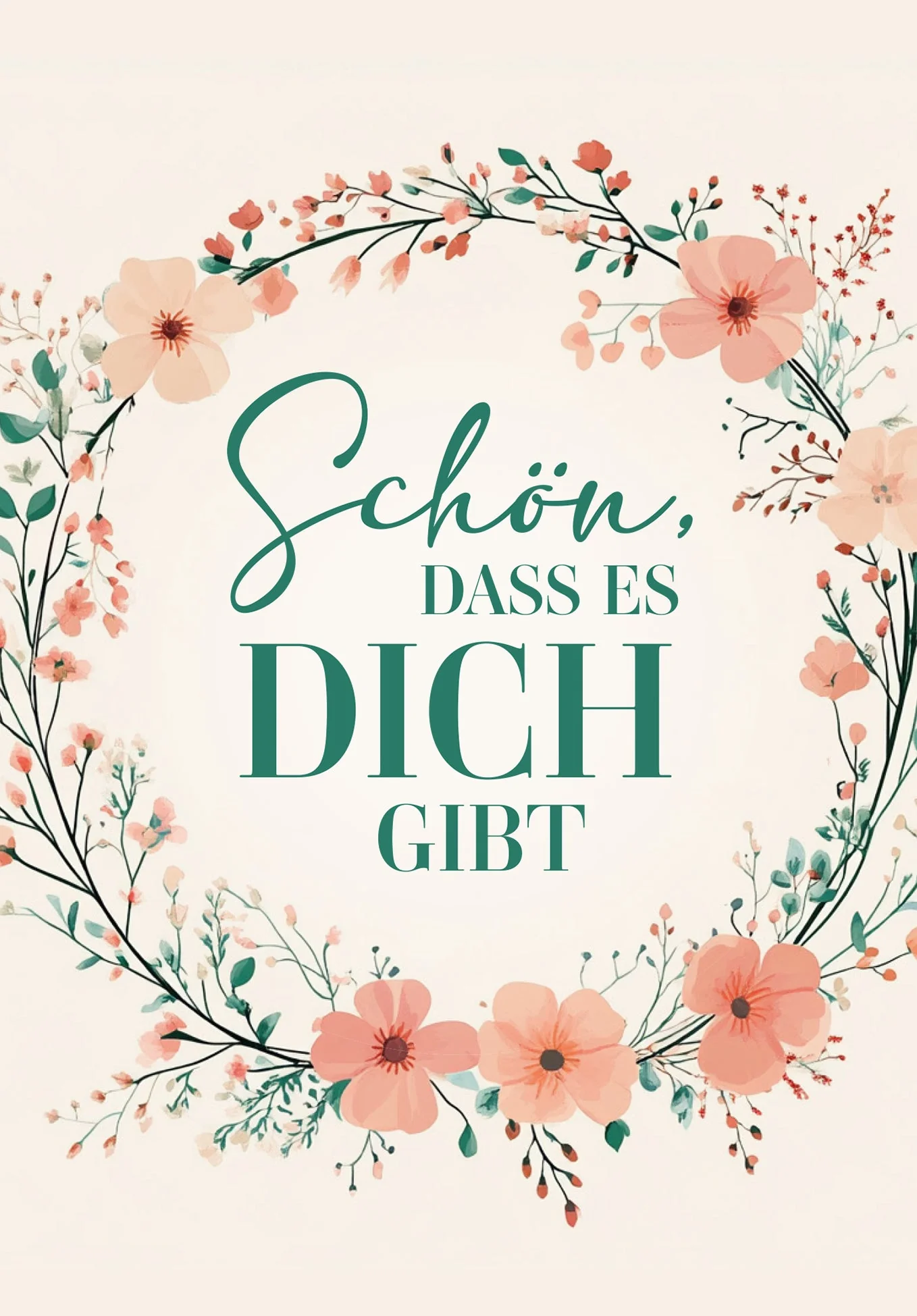 Schön dass es dich gibt - Blumenkranz PDF - Image 2