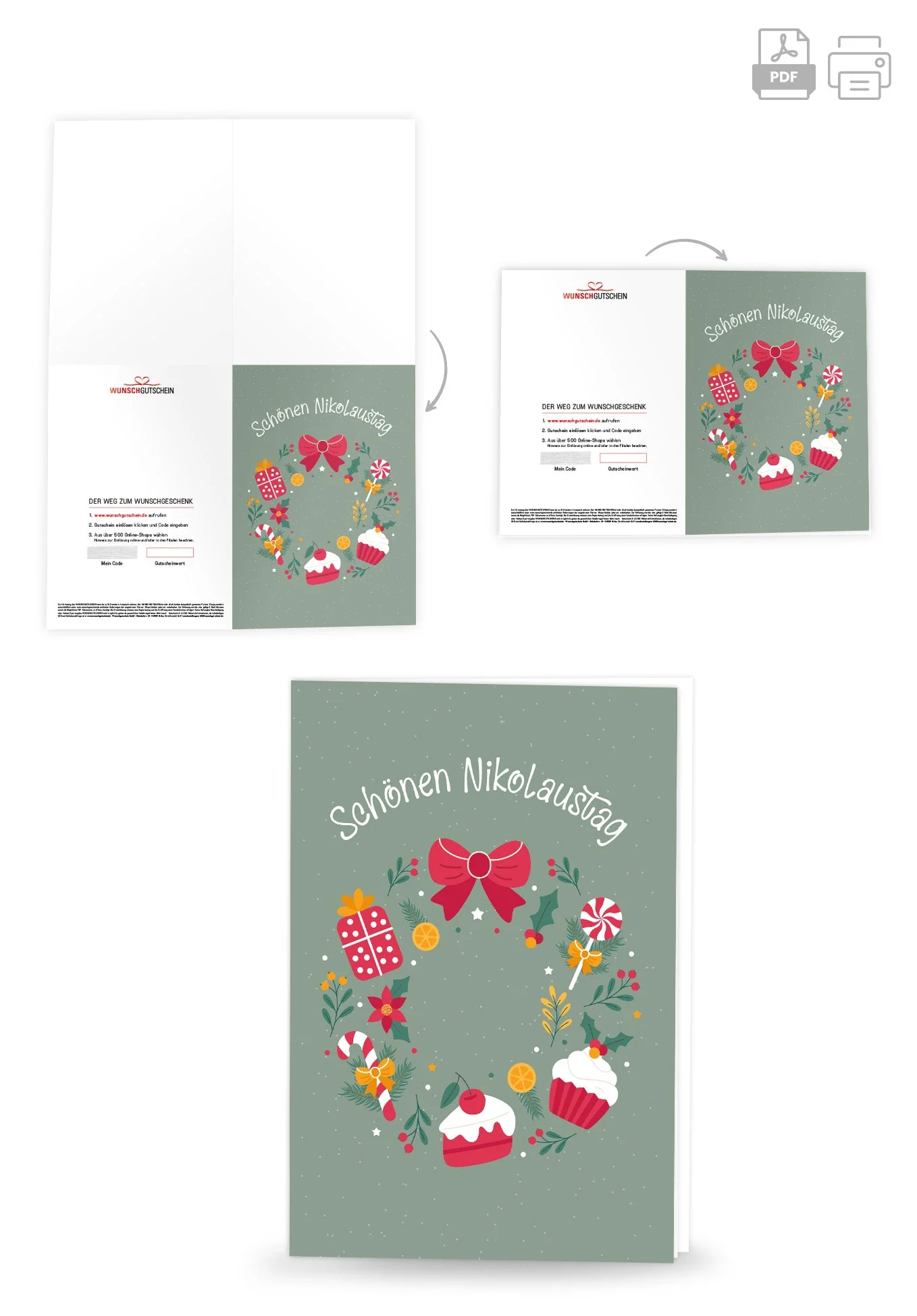 Schönen Nikolaustag - Kranz Süßigkeiten PDF - Image 4