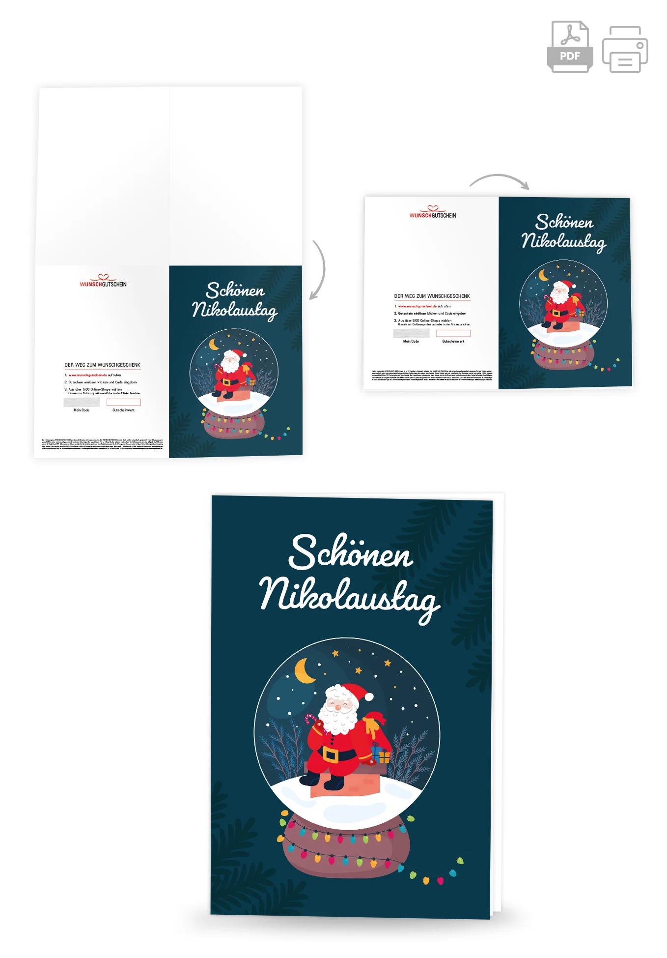 Schönen Nikolaustag - Nikolaus Schneekugel - Image 4