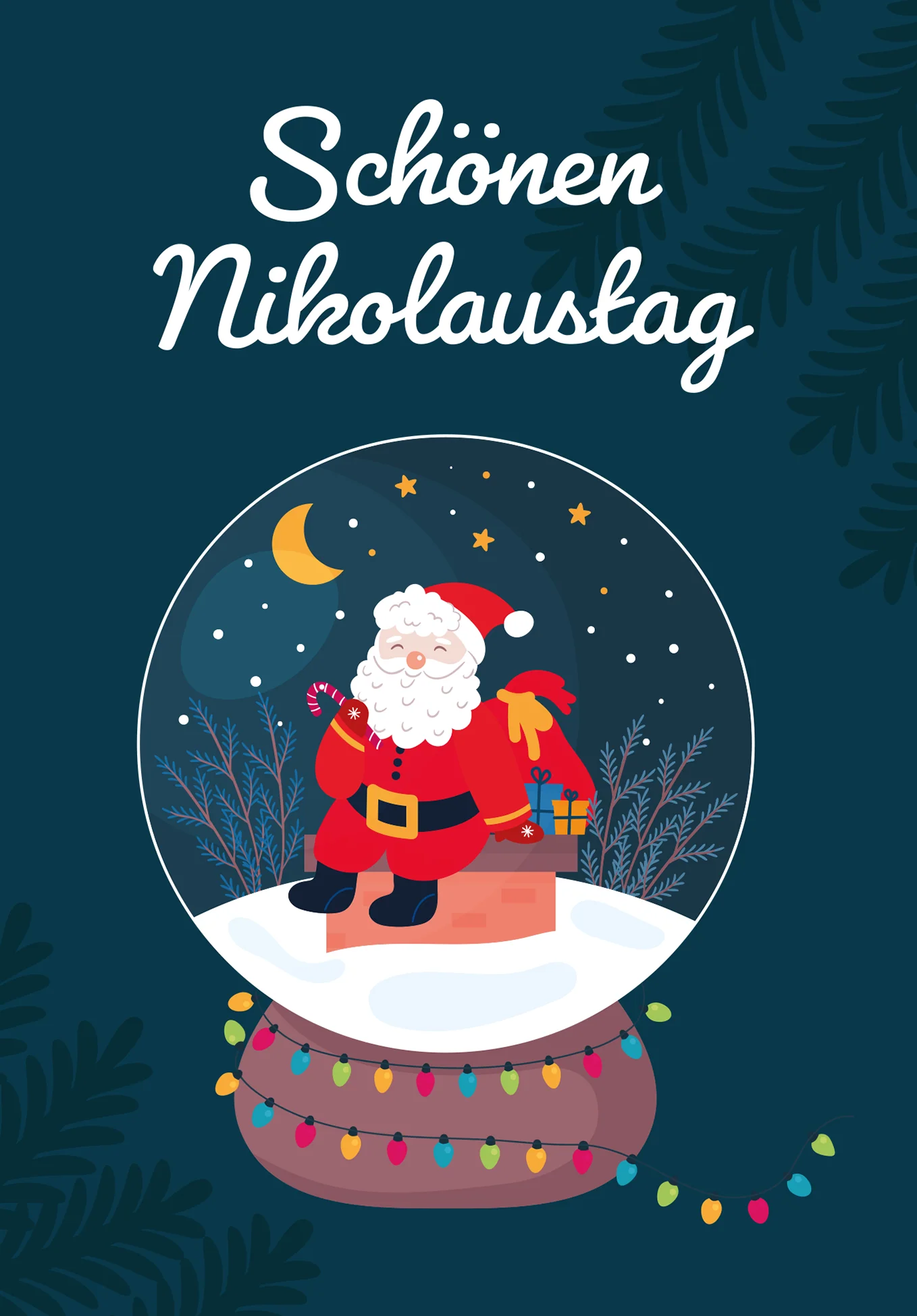 Schönen Nikolaustag - Nikolaus Schneekugel PDF - Image 2