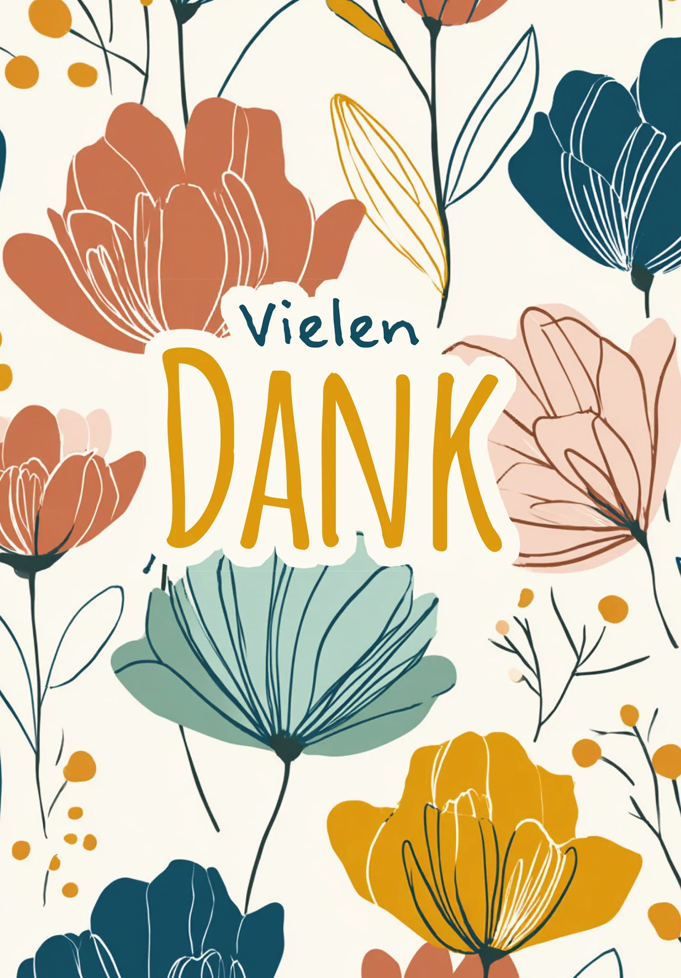 Vielen Dank - Blumenmuster - Image 2