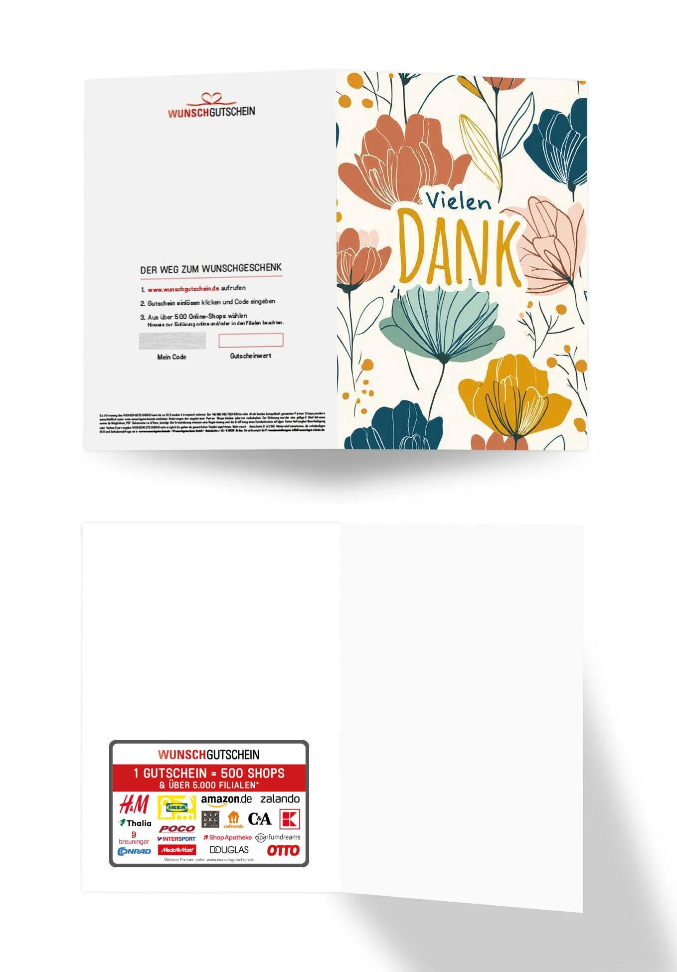 Vielen Dank - Blumenmuster - Image 3