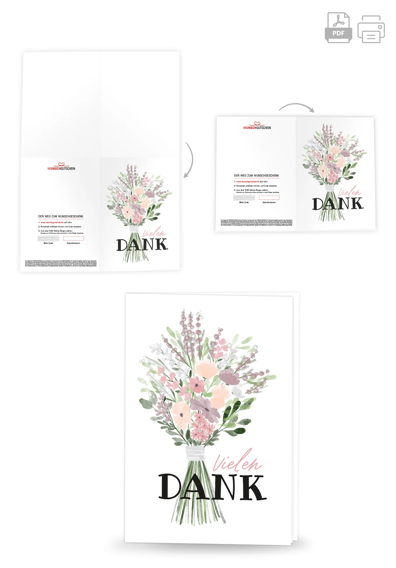 Vielen Dank - Blumenstrauss Lila - Image 4