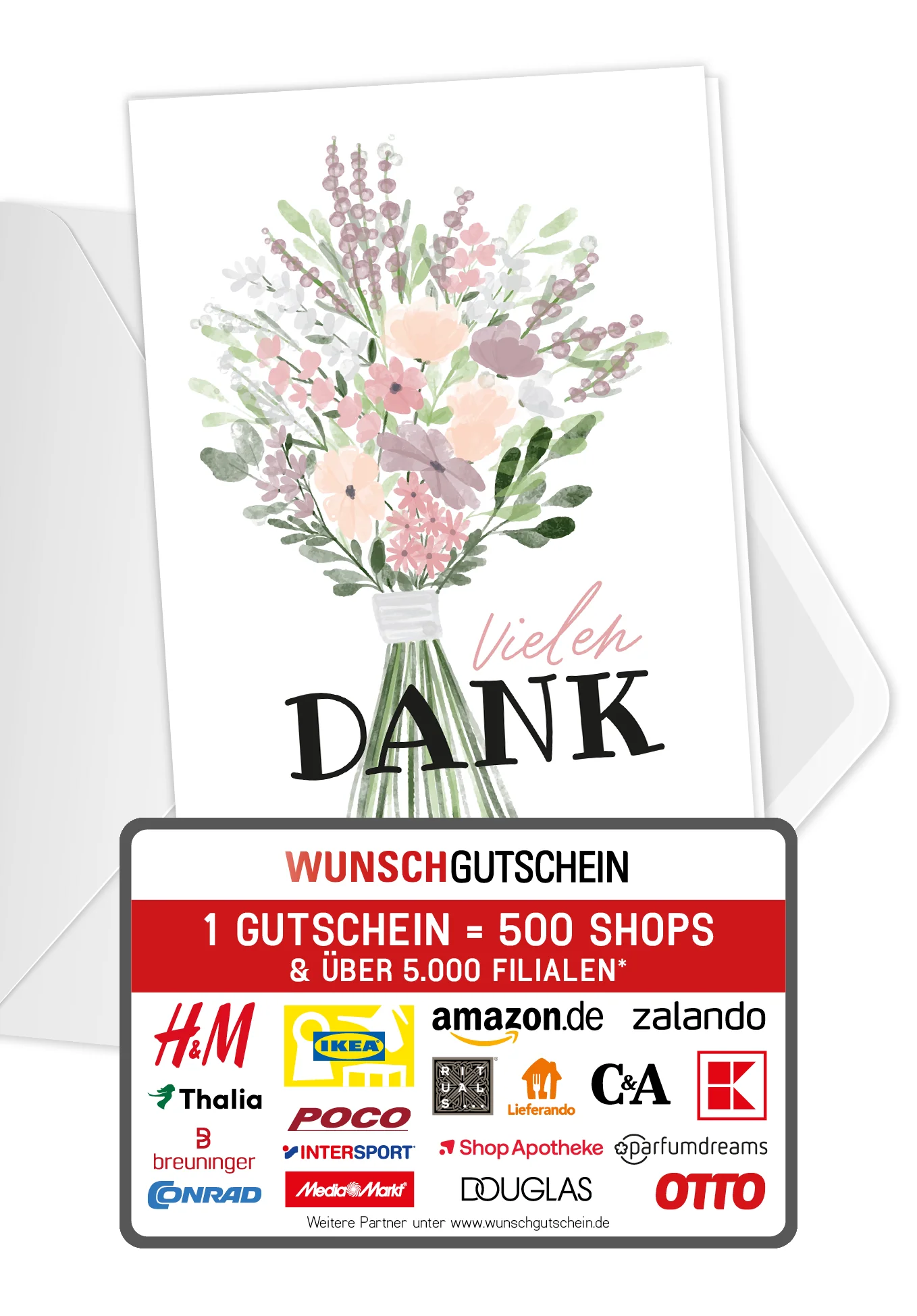 Vielen Dank - Blumenstrauss Lila PDF