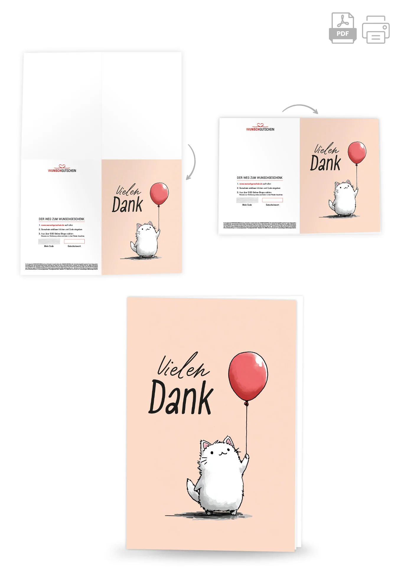 Vielen Dank - Katze Luftballon - Image 4