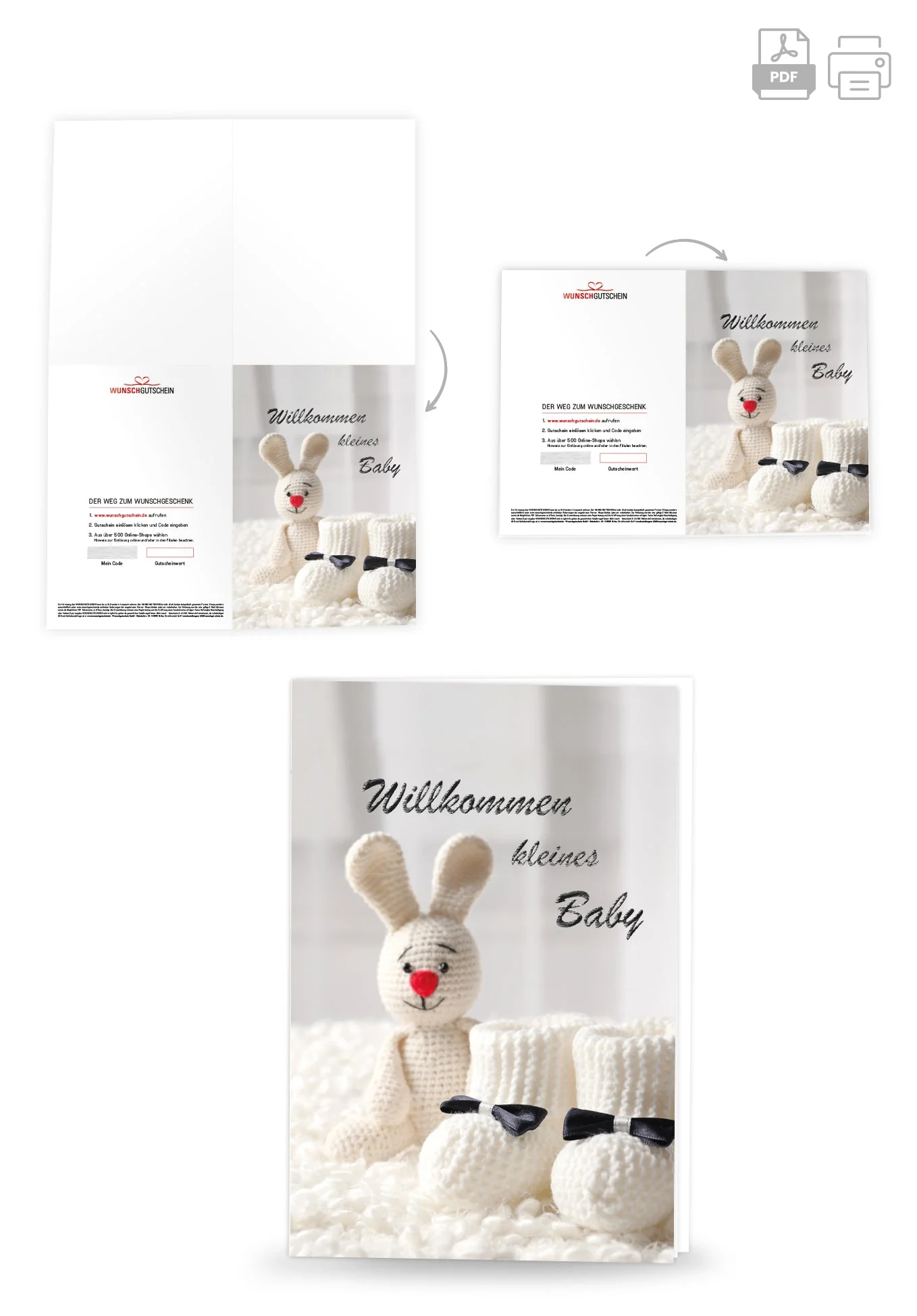 Willkommen kleines Baby - Hase PDF - Image 4