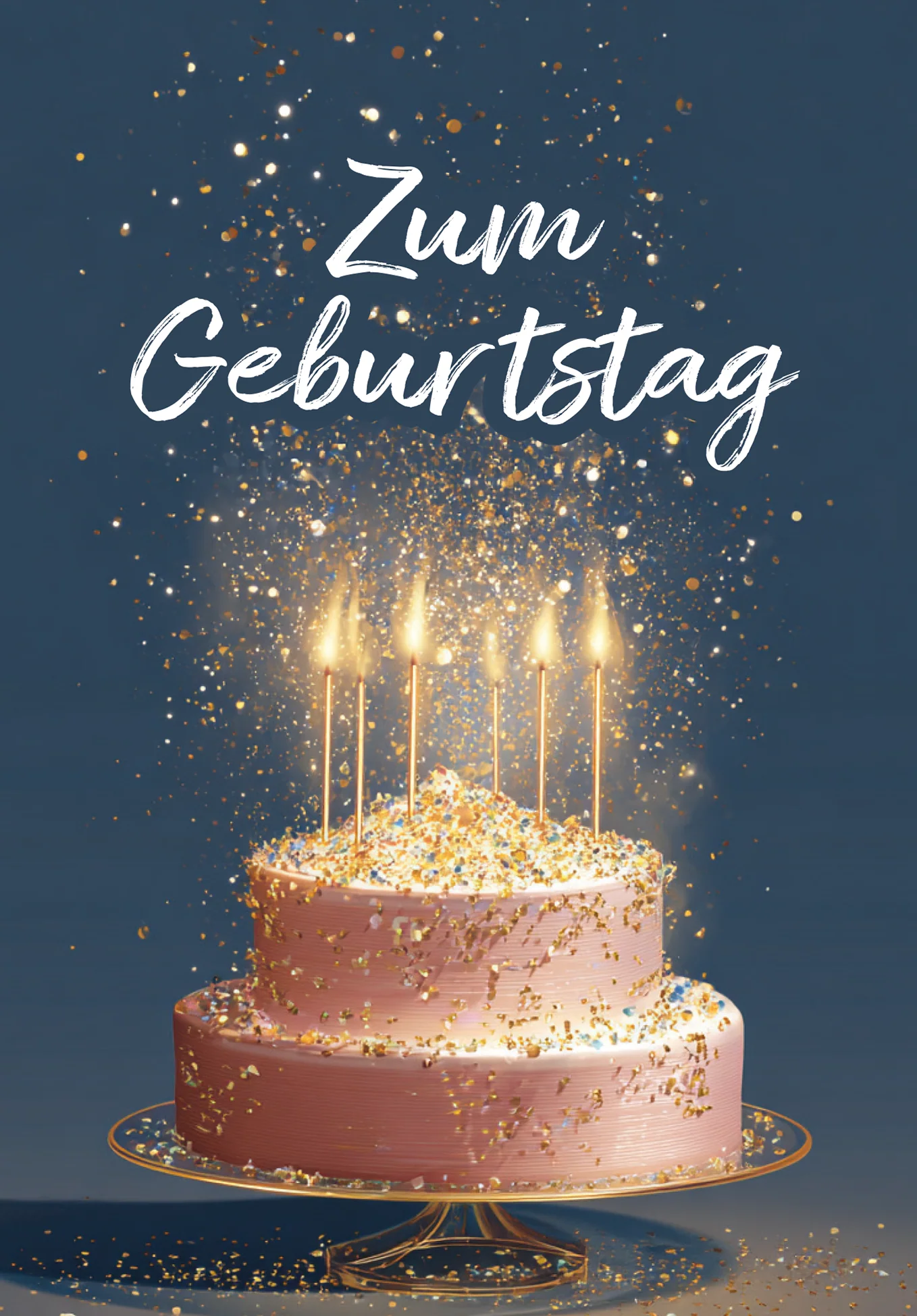 Zum Geburtstag - Torte Glitzer - Image 2