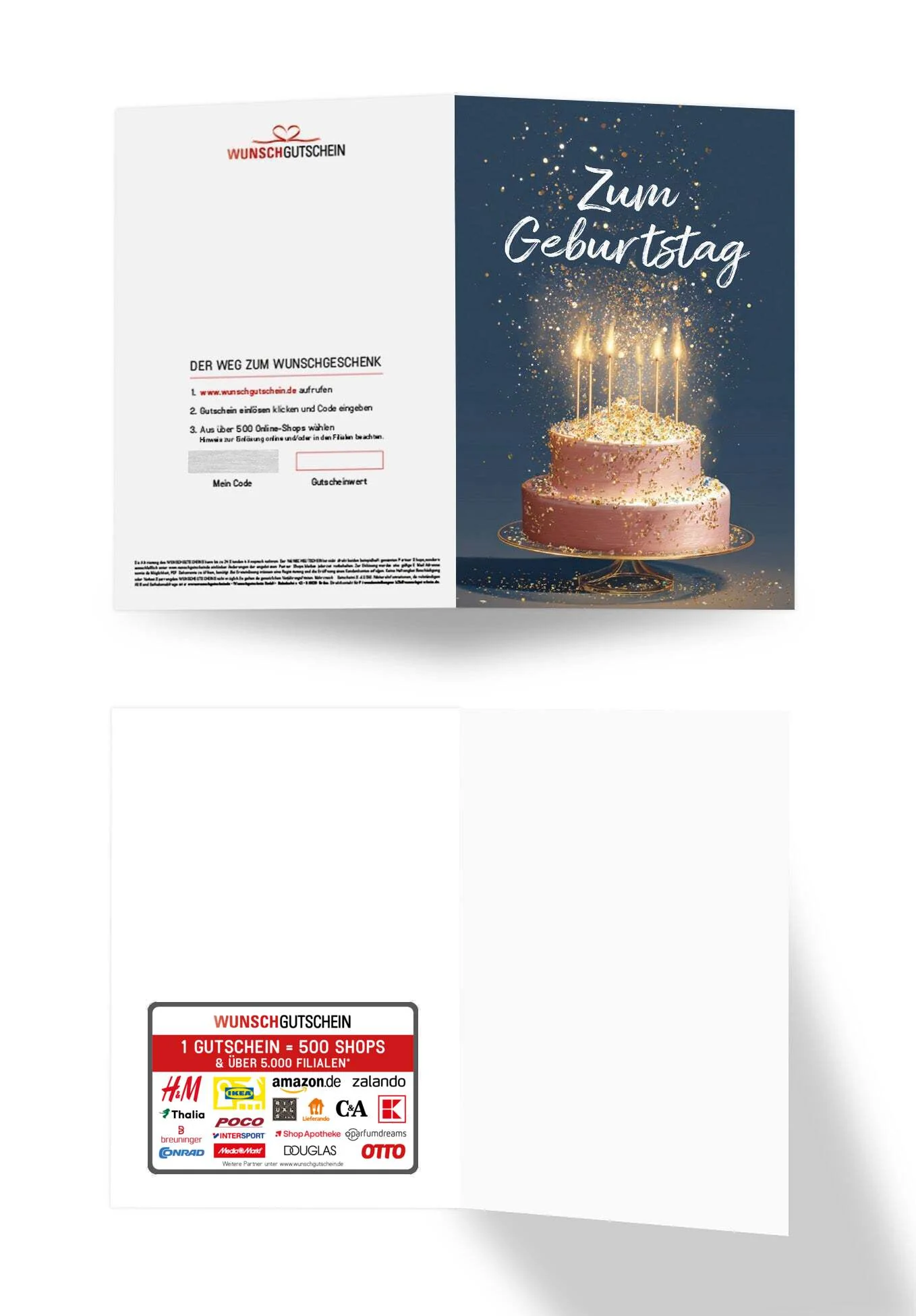 Zum Geburtstag - Torte Glitzer PDF - Image 3