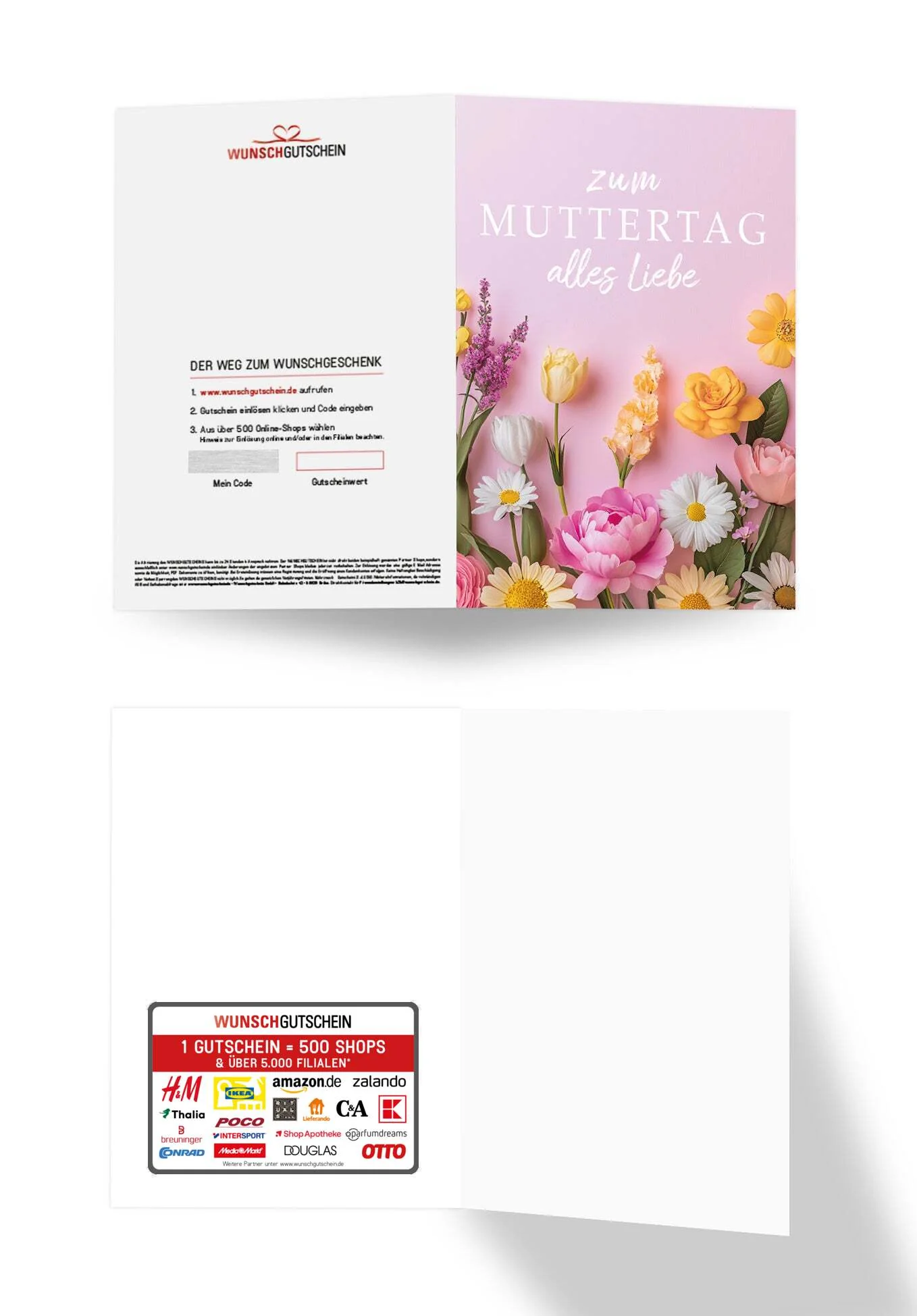 Zum Muttertag alles Liebe - Blumen Rosa - Image 3