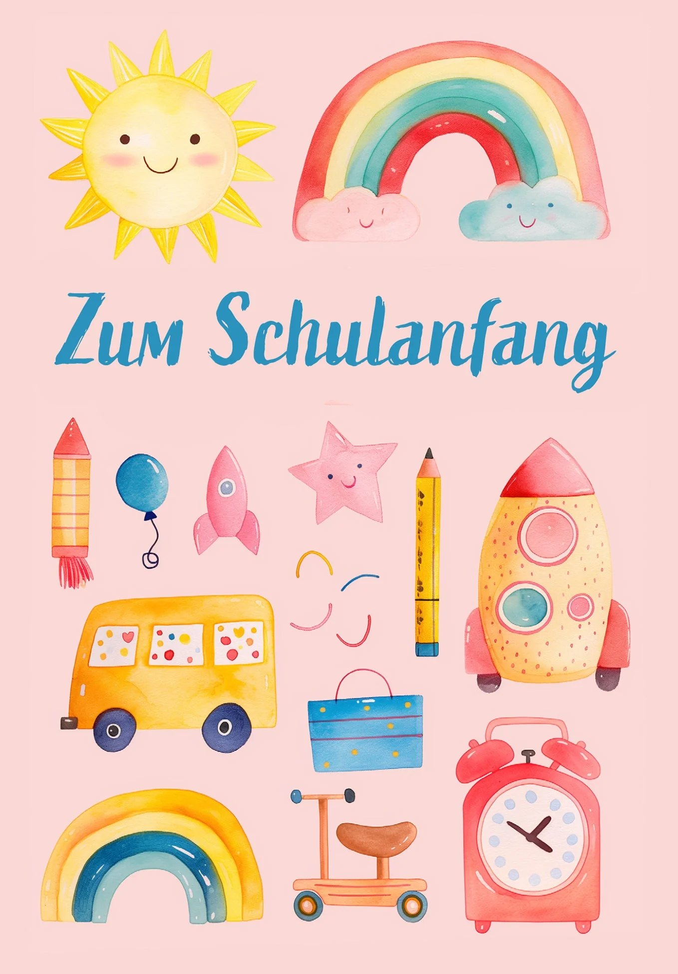 Zum Schulanfang - Wasserfarbe PDF - Image 2