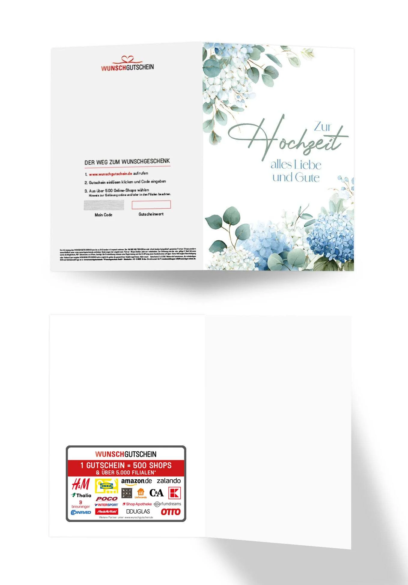 Zur Hochzeit alles Liebe und Gute - Hortensien Blau PDF - Image 3