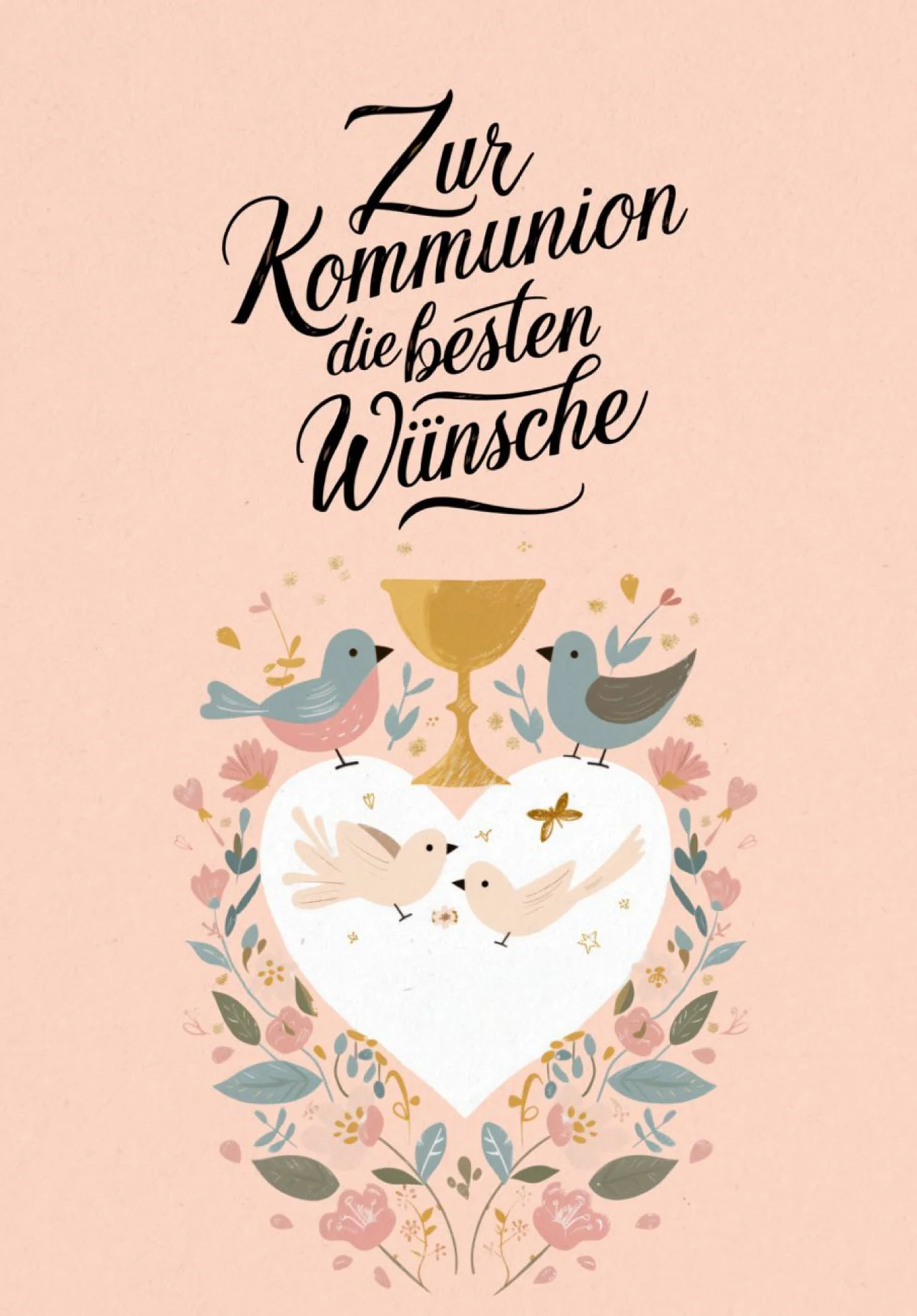 Zur Kommunion - Herz Vögel PDF - Image 2