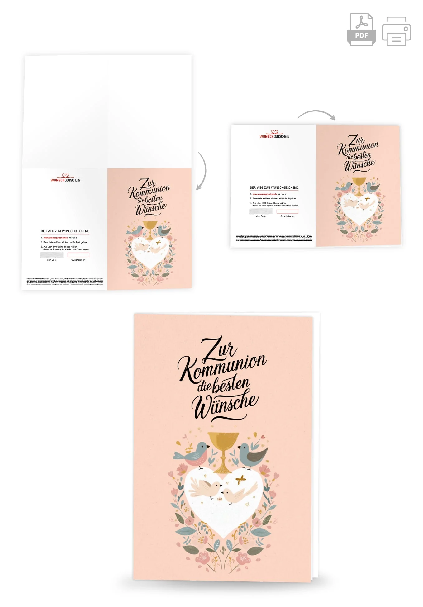 Zur Kommunion - Herz Vögel PDF - Image 4