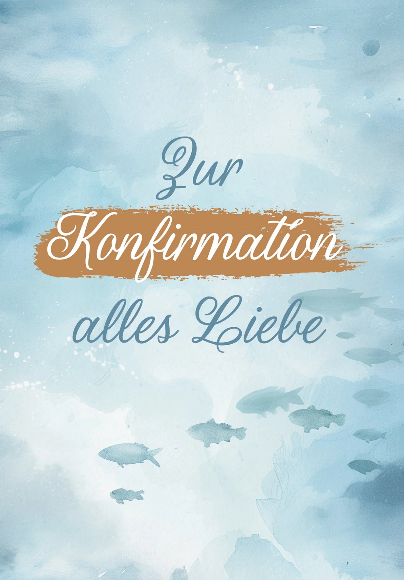 Zur Konfirmation - Fische Aquarell PDF - Image 2