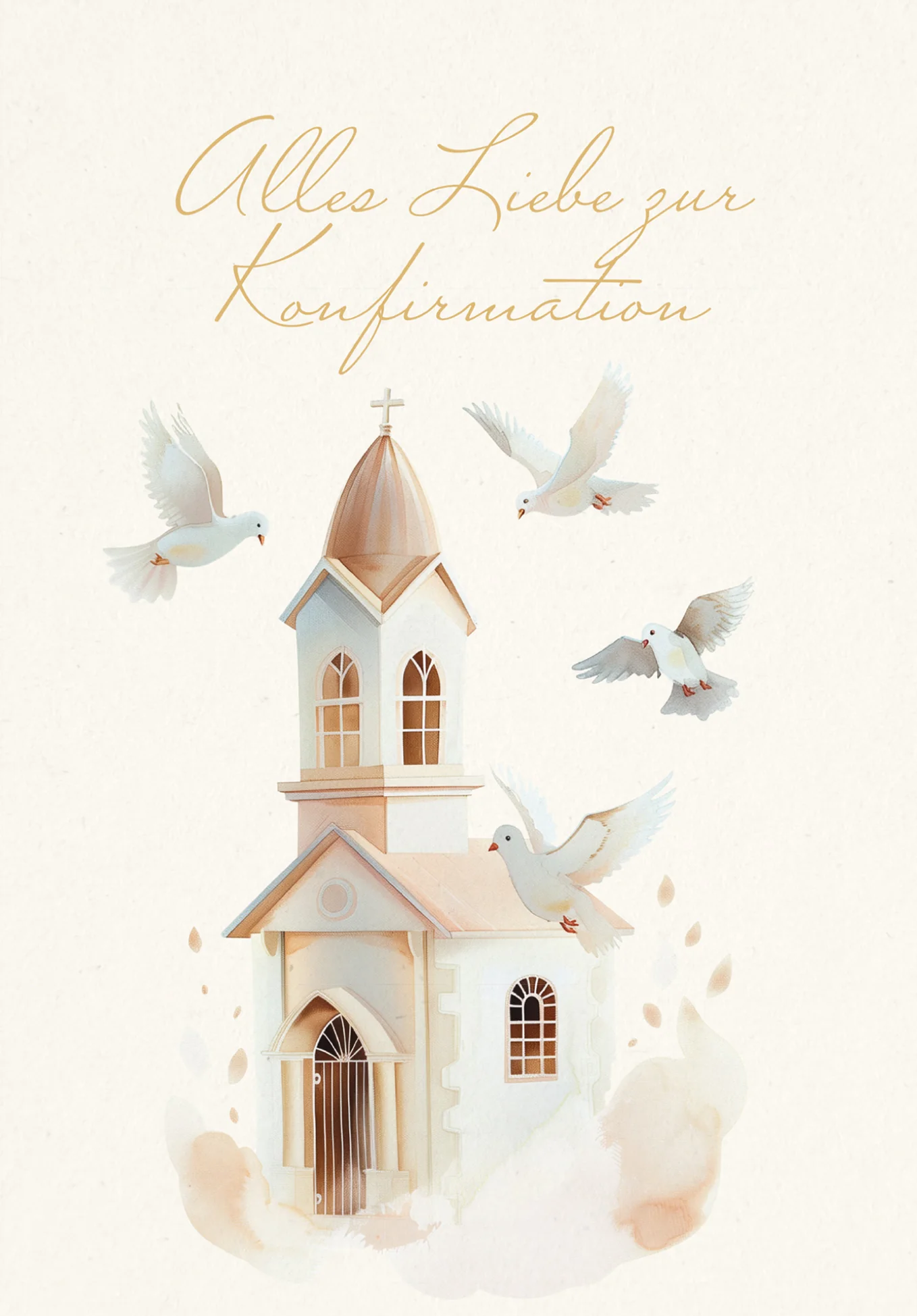 Zur Konfirmation - Kirche Beige - Image 2