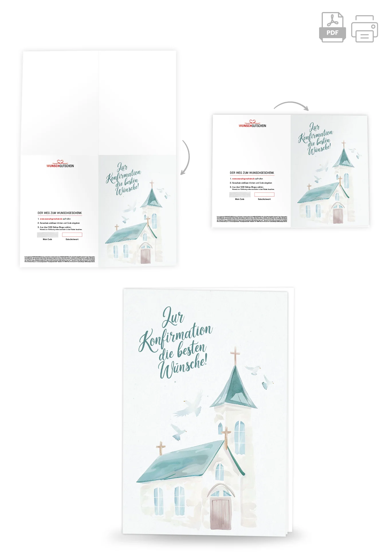 Zur Konfirmation - Kirche Grün - Image 4