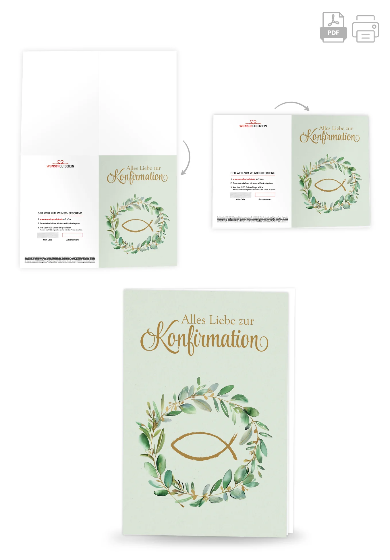 Zur Konfirmation - Kranz Fisch - Image 4